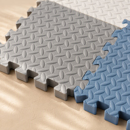 Leaftread™ EVA Foam Leaf Pattern Floor Mat, material and detail close-up