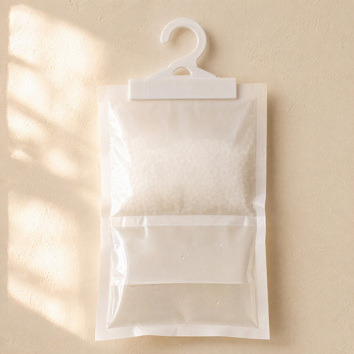 Wardrobease™ Hanging Wardrobe Dehumidification Bag, material and detail close-up