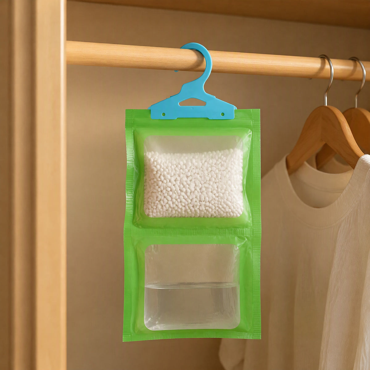 Dampdraw™ Calcium Chloride Dehumidification Bag, styled close view