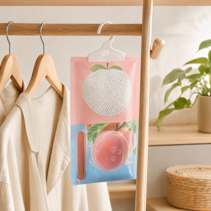 Dewhush™ Hanging Dehumidification Bag in a calm home setting