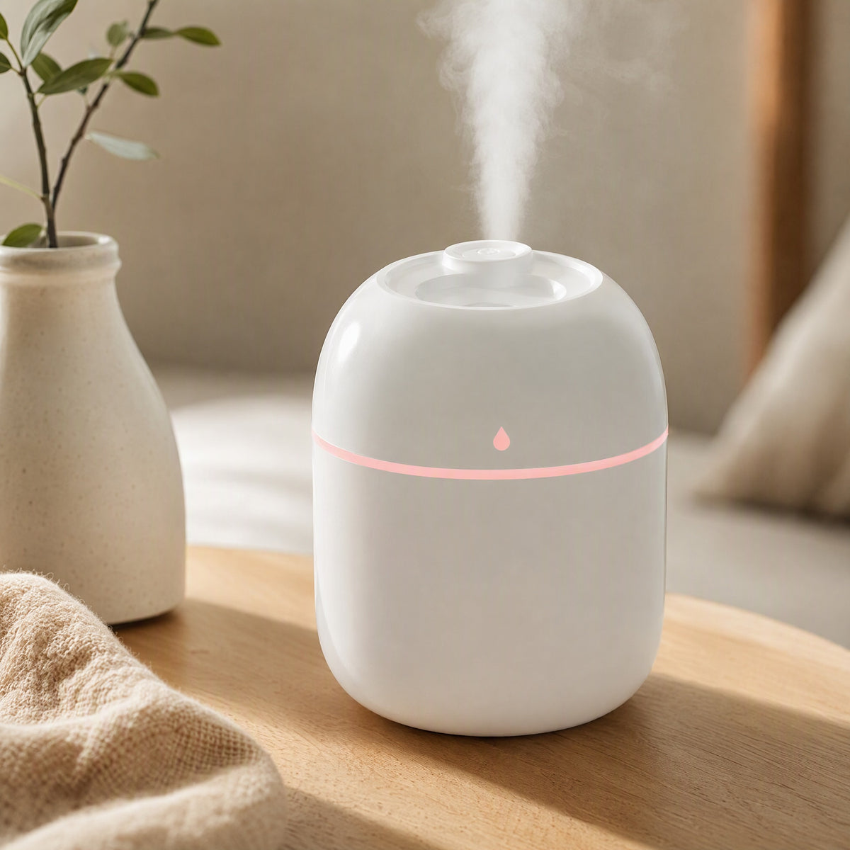 Mistwave™ USB Ultrasonic Humidifier, styled close view