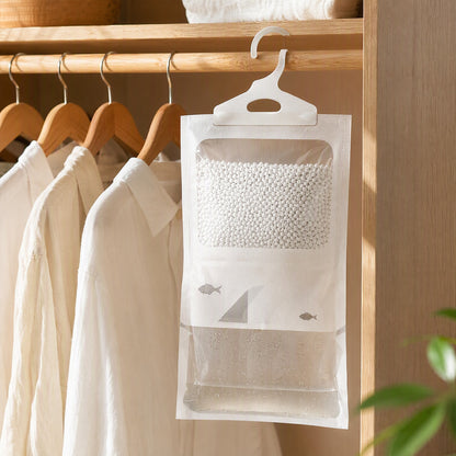 Aircatch™ Hanging Dehumidification Bag in a calm home setting