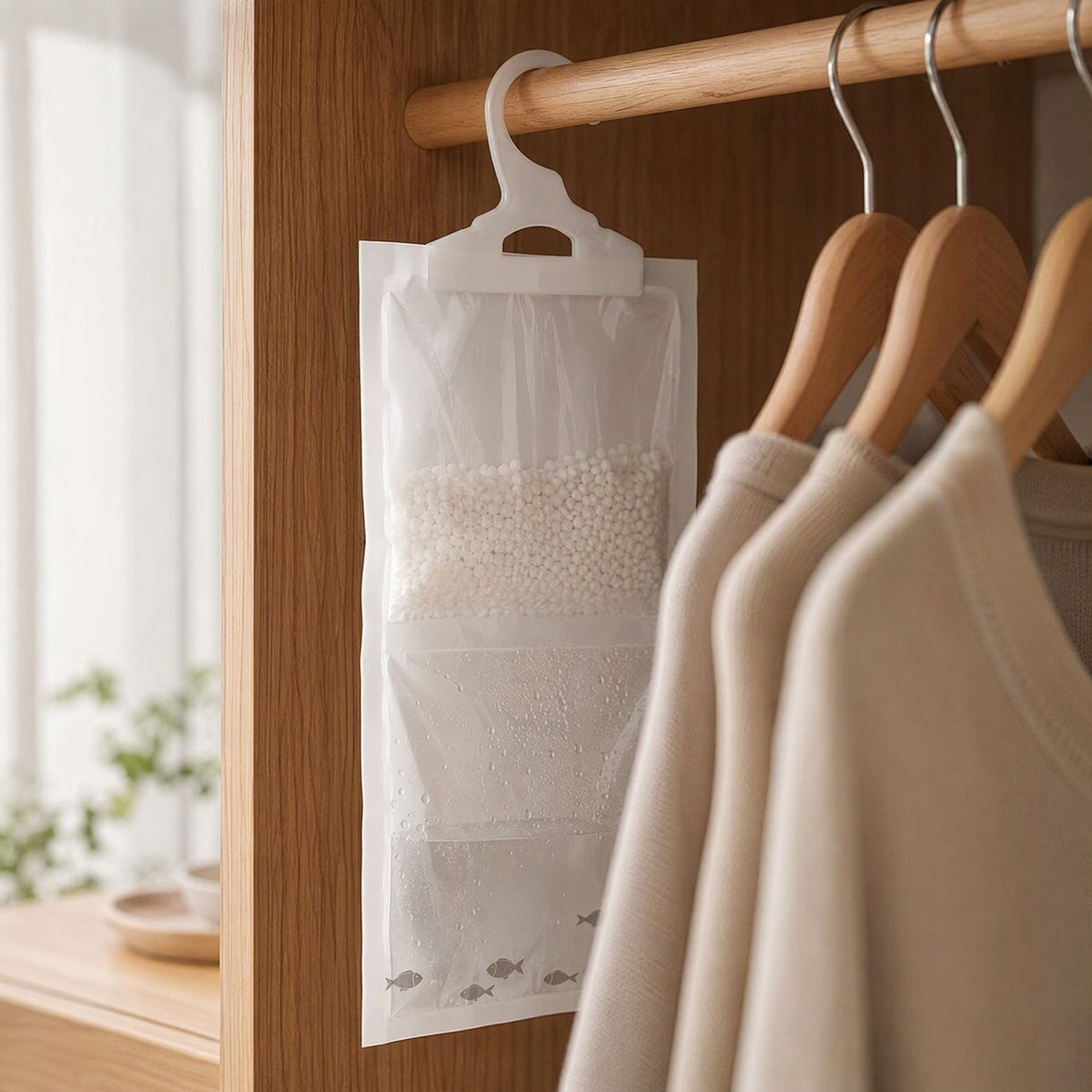 Aircatch™ Hanging Dehumidification Bag, styled close view