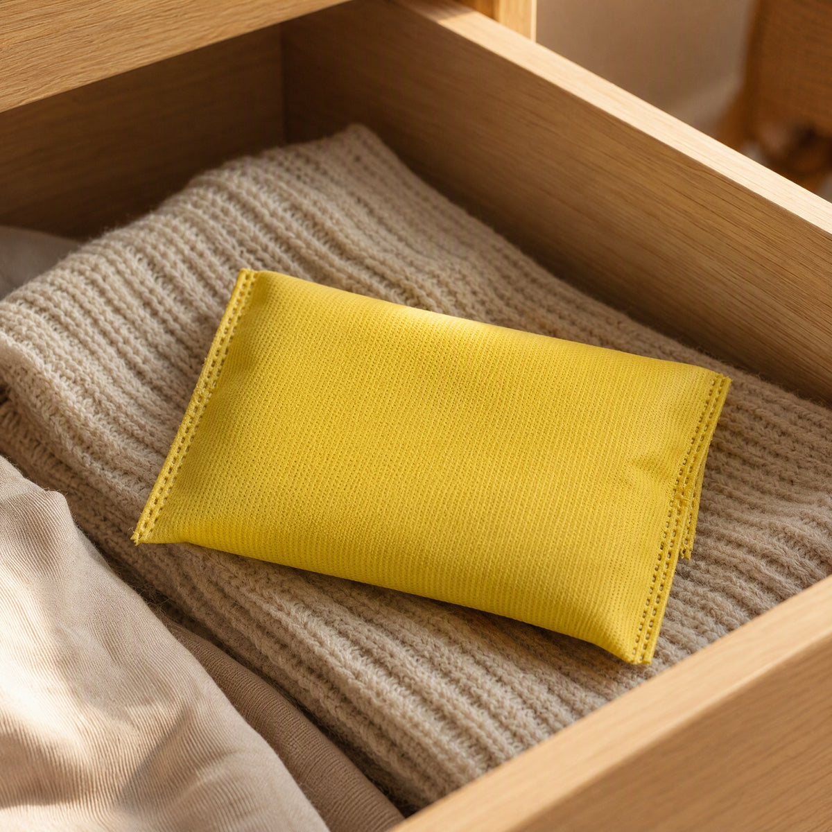 Silidry™ Silica Gel Dehumidification Bag, styled close view
