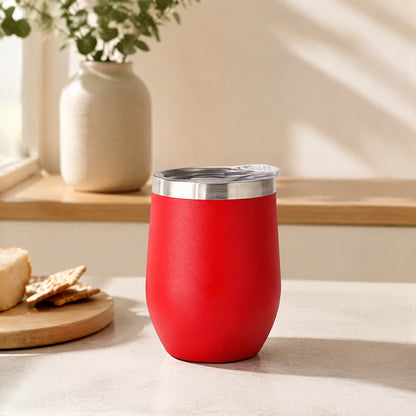 Winecurve™ Big Belly Eggshell Wine Cup in a calm home setting