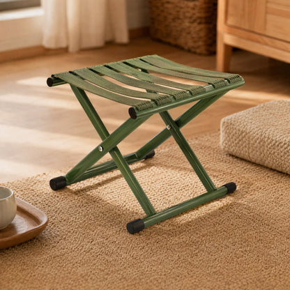 Stowseat™ Carbon Steel Folding Stool, styled close view