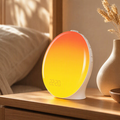 Dawnhush™ Sunrise Simulation White Noise Night Light, styled close view
