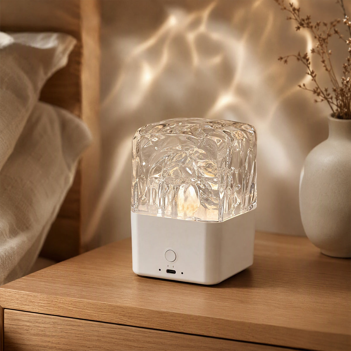Beatglow™ Bluetooth Speaker With RGB Ambient Light, styled close view