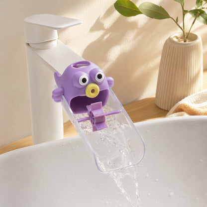 Tapmink™ Cute Cartoon Faucet Extender in a calm home setting