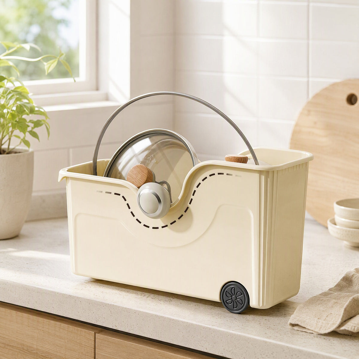 Boxkeep™ PP Plastic Kitchen Storage Box in a calm home setting