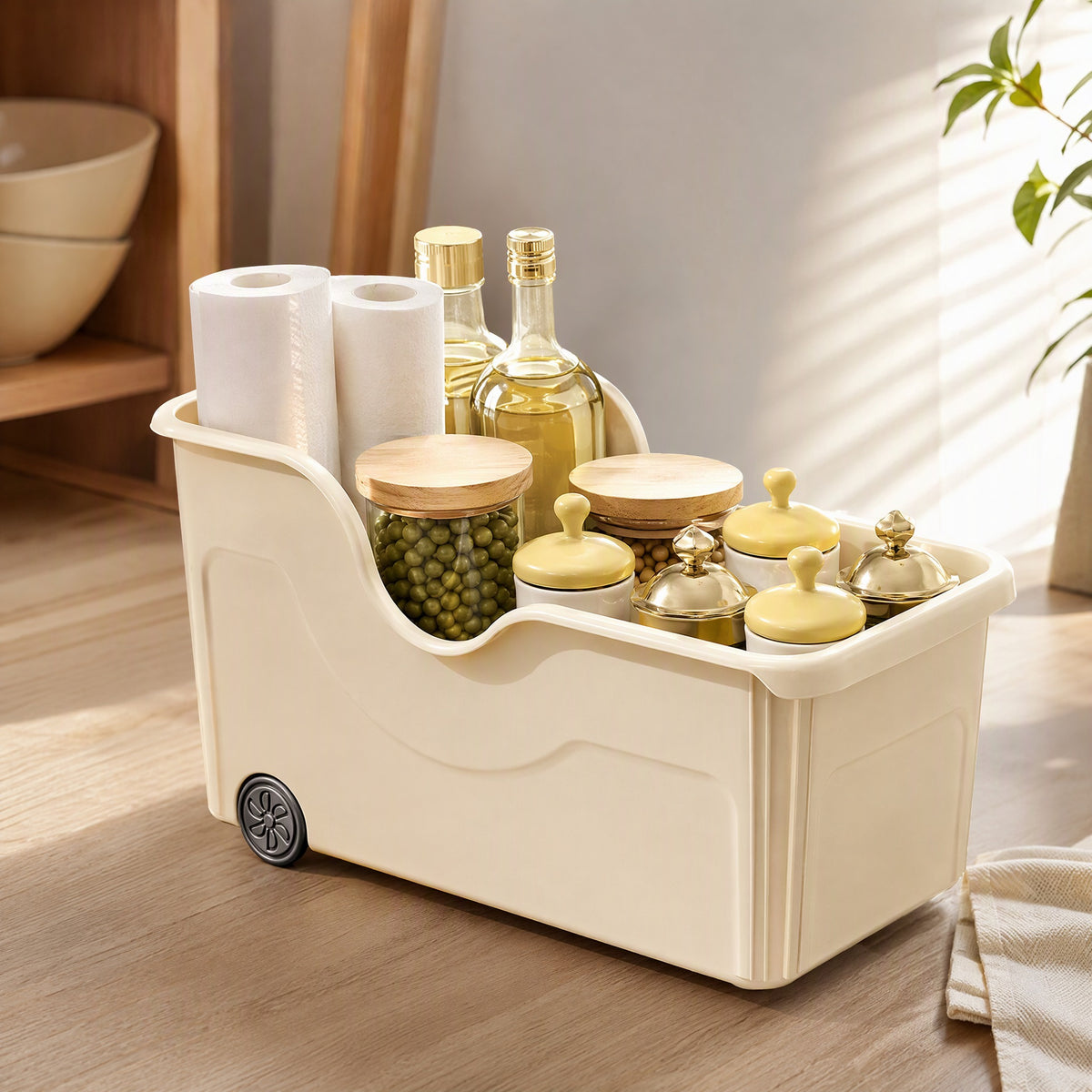 Boxkeep™ PP Plastic Kitchen Storage Box, styled close view