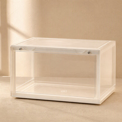 Clearpair™ PET+PP Transparent Shoe Box, material and detail close-up