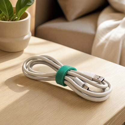 Loopbind™ Nylon Blend Velcro Cable Tie, styled close view