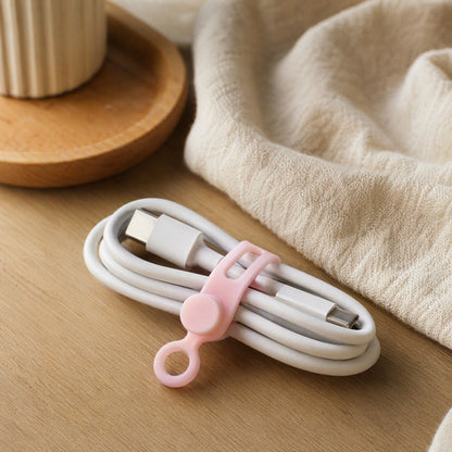 Silisnap™ Silicone Data Cable Tie, styled close view