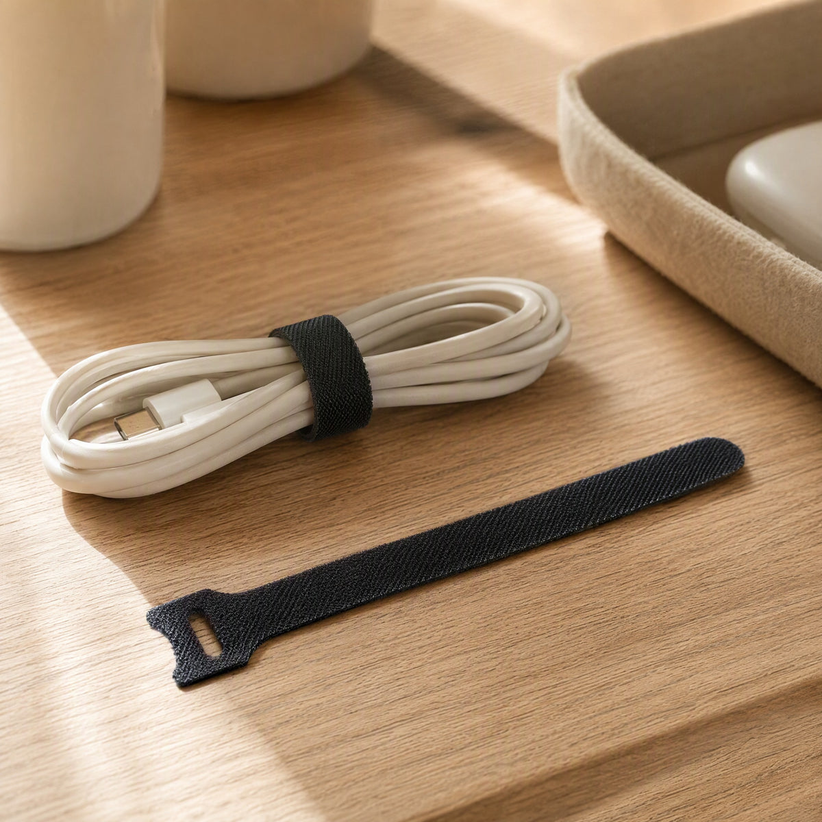 Straploop™ Nylon Polyester Cable Tie Strap, styled close view