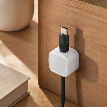 Maggrip™ Magnetic Cable Organizer Retainer, styled close view