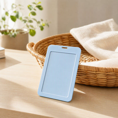Slidecase™ Sliding Cover Plastic Card Holder in a calm home setting