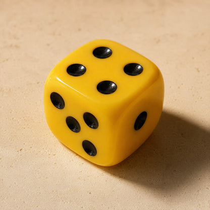 Rollwink™ 16mm Rounded Acrylic Dice, material and detail close-up