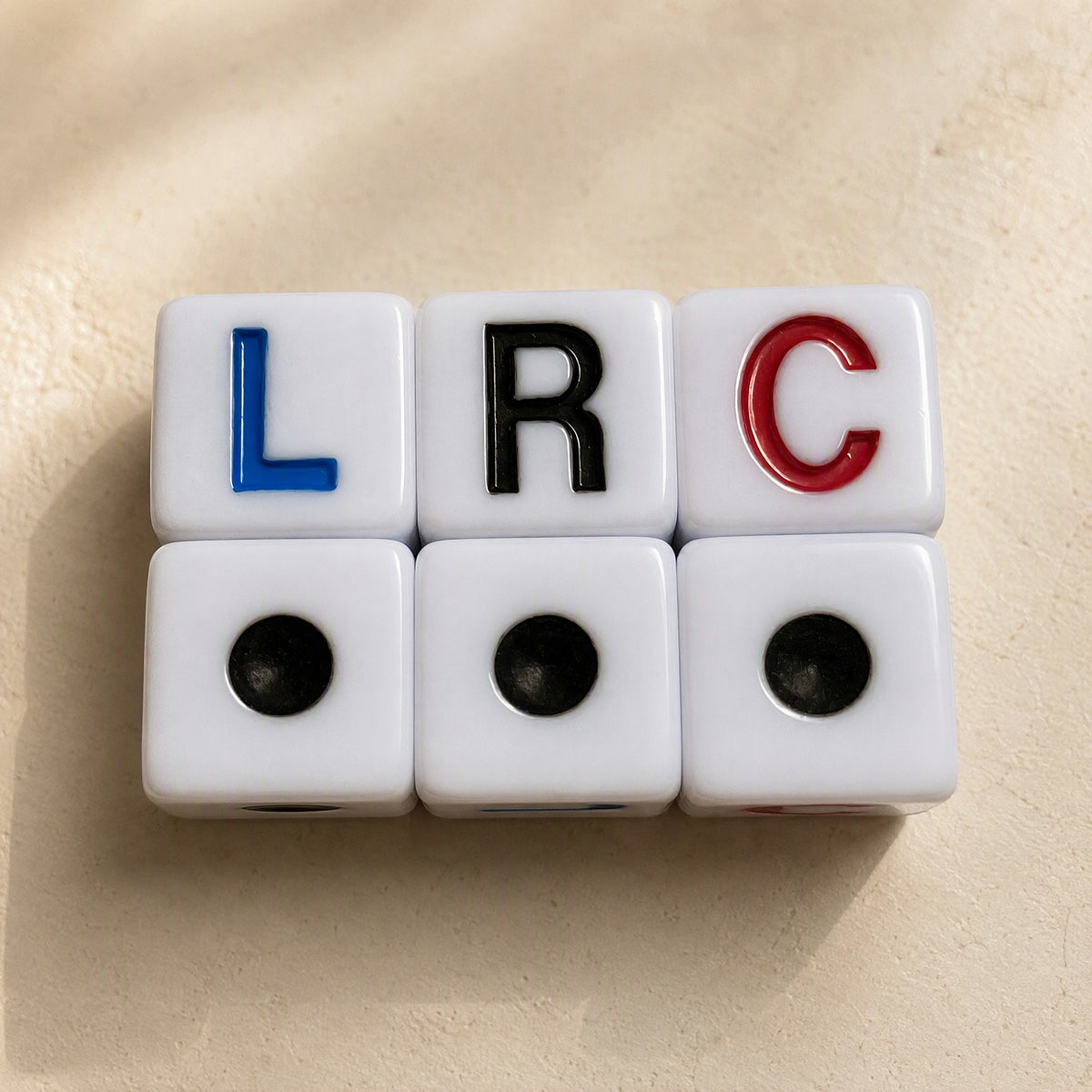 Starroll™ Acrylic Five-Pointed Star Dice, material and detail close-up