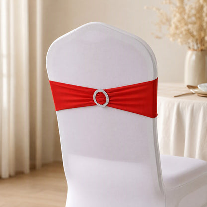 Backloop™ Polyester Chair Back Cover With Ring Strap, styled close view