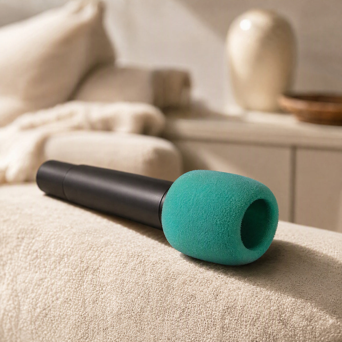 Thickhush™ Thickened Microphone Sponge Cover, styled close view