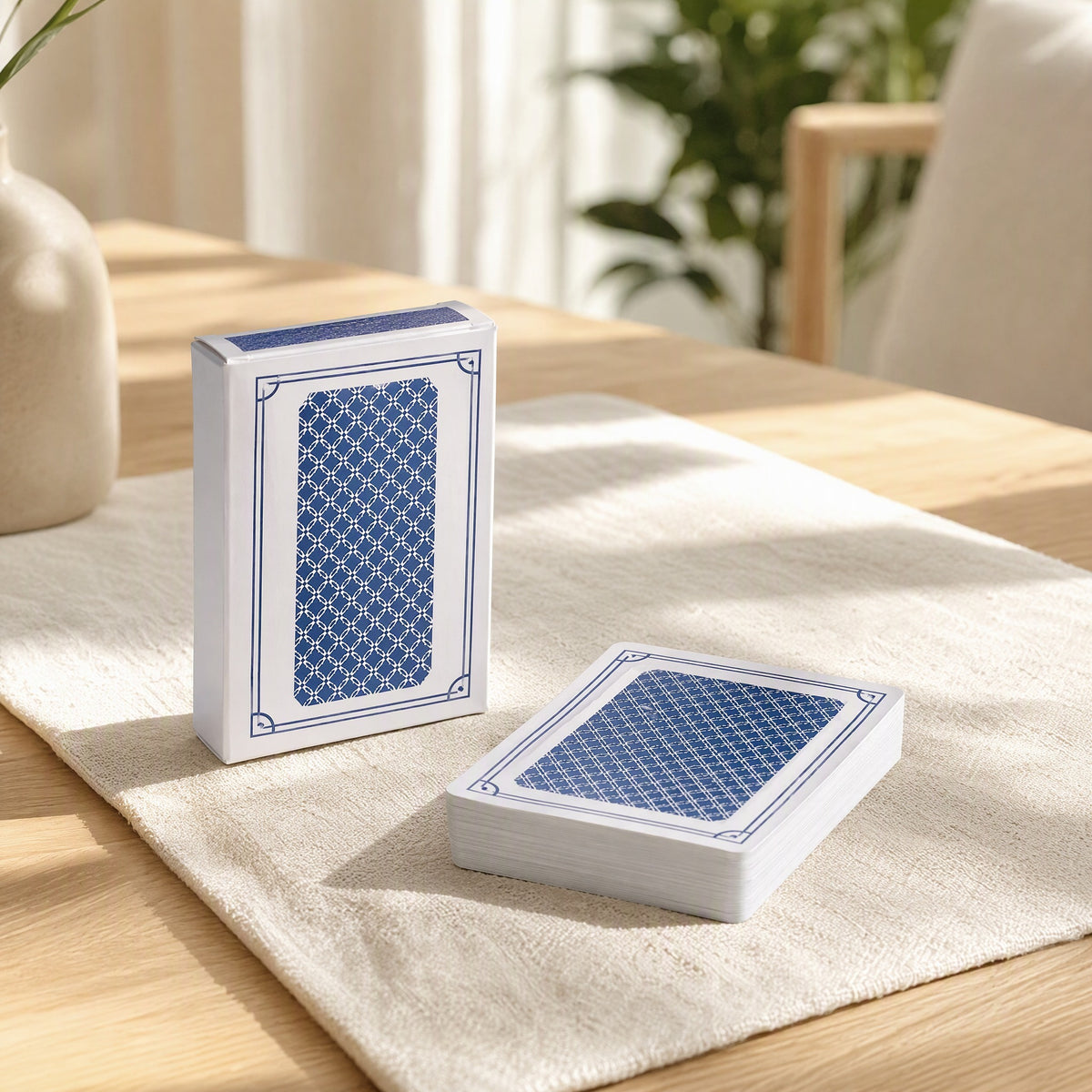Cardprint™ Custom Printed Playing Cards in a calm home setting