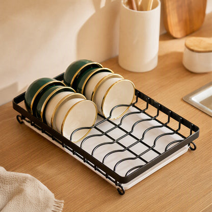 Shelfstead™ Carbon Steel Kitchen Storage Rack, styled close view