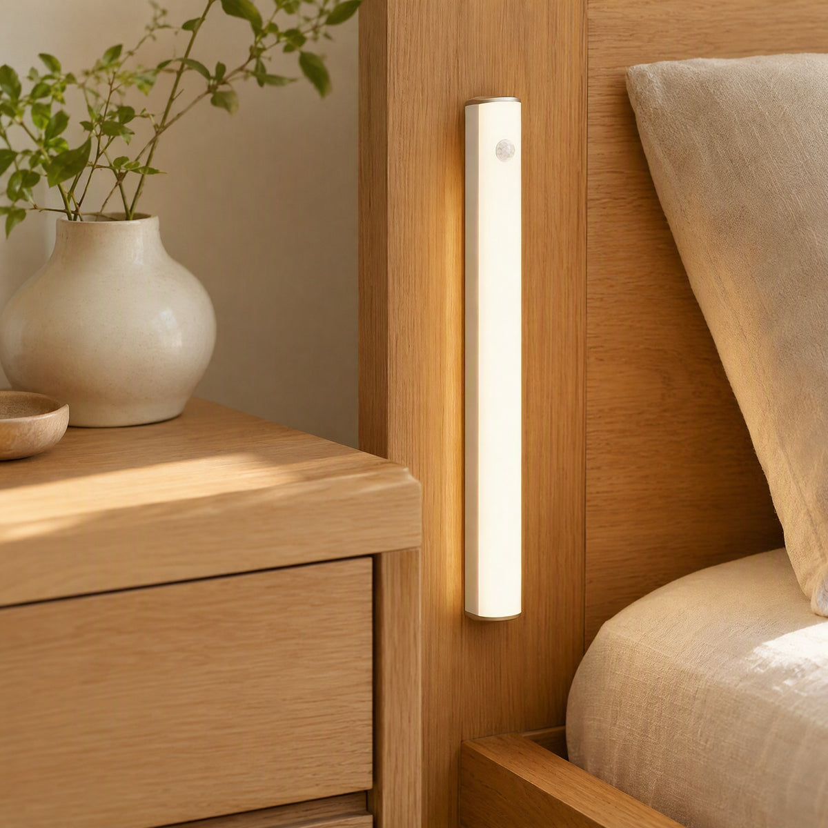 Magbeam™ Magnetic Rechargeable Sensor Night Light in a calm home setting