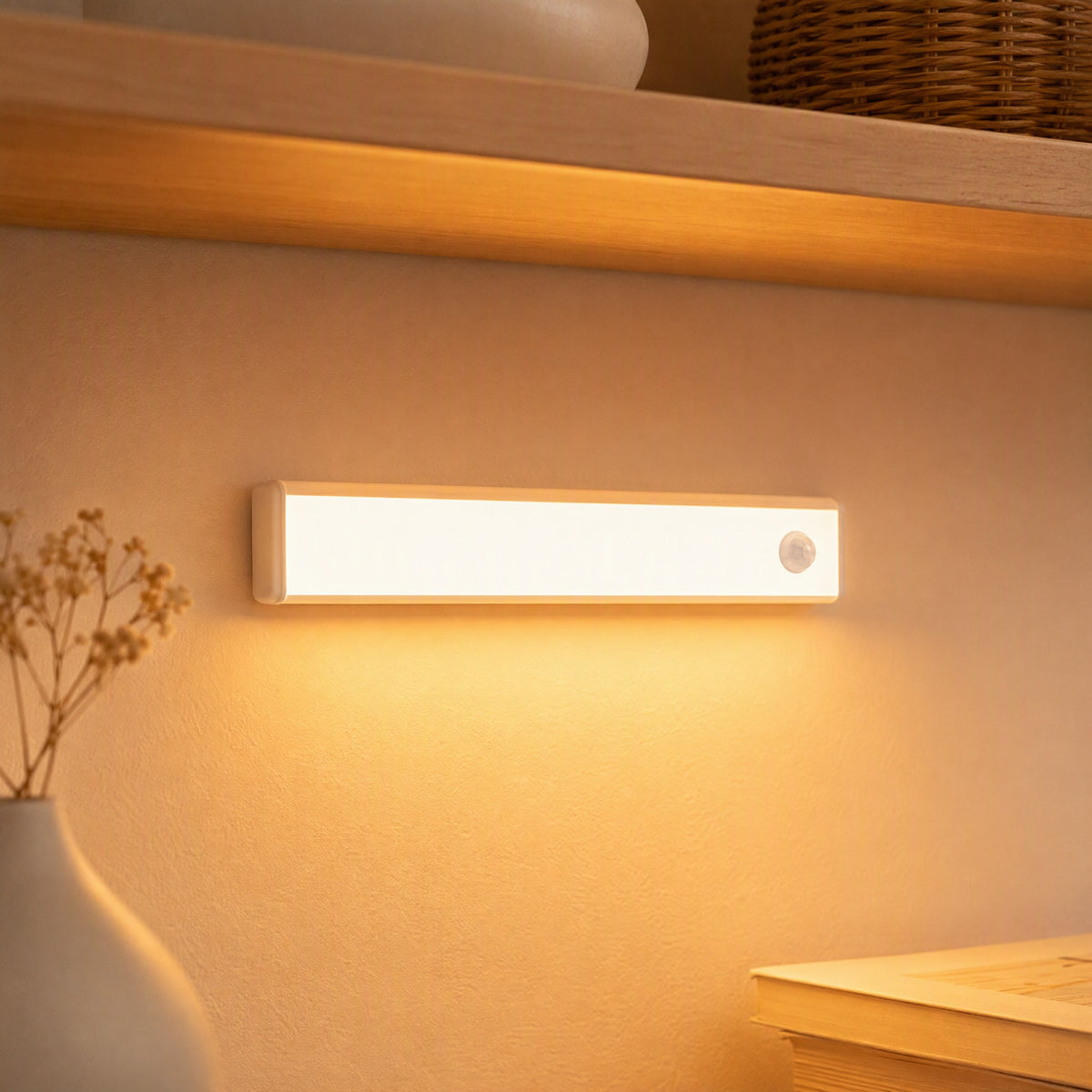 Magbeam™ Magnetic Rechargeable Sensor Night Light, styled close view