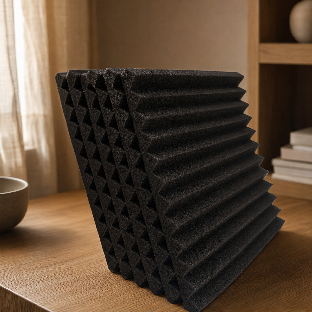 Echosoft™ Polyurethane Sound-Absorbing Cotton, styled close view