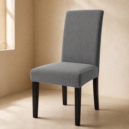 Plaidloom™ Plaid Polyester Dining Chair Cover