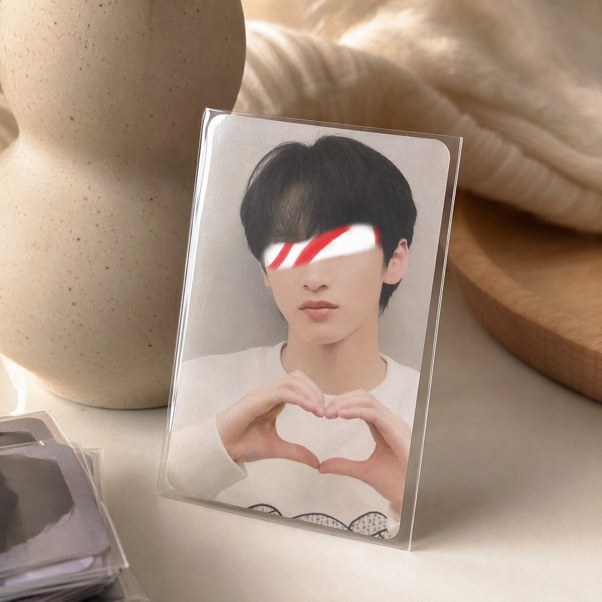 Clearveil™ Transparent Card Protective Cover, styled close view