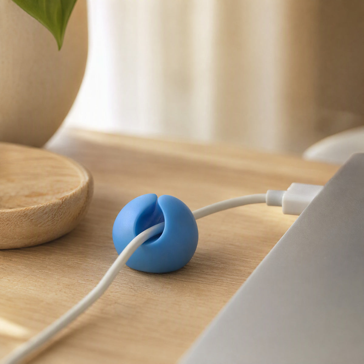 Cabletuck™ Silicone Cable Organizer, styled close view