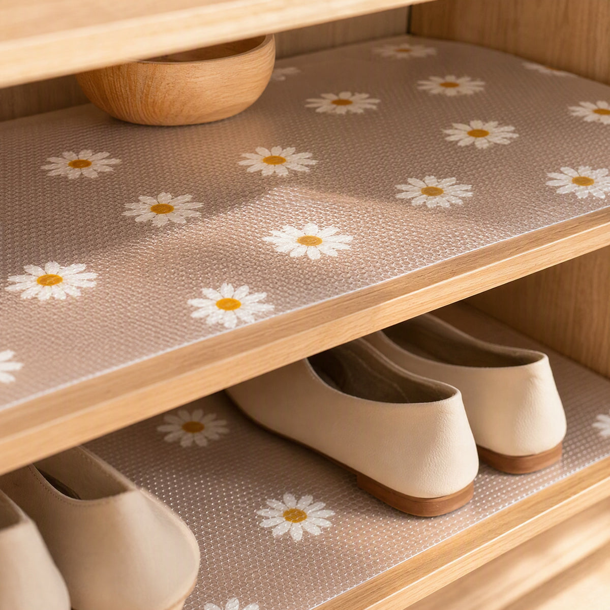 Solepad™ EVA Shoe Cabinet Mat, styled close view