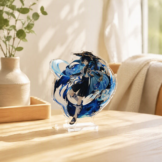 Toonstand™ Custom Cartoon Acrylic Stand in a calm home setting