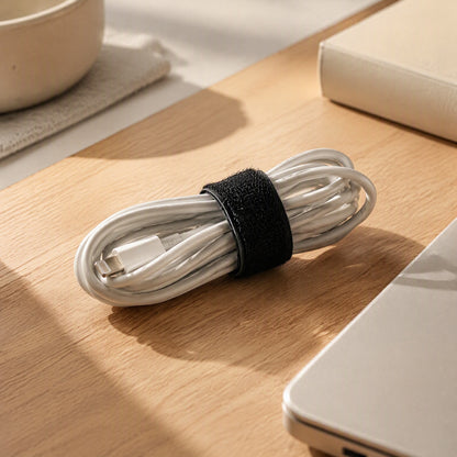 Strapnest™ Nylon Self-Adhesive Cable Organizer Strap, styled close view