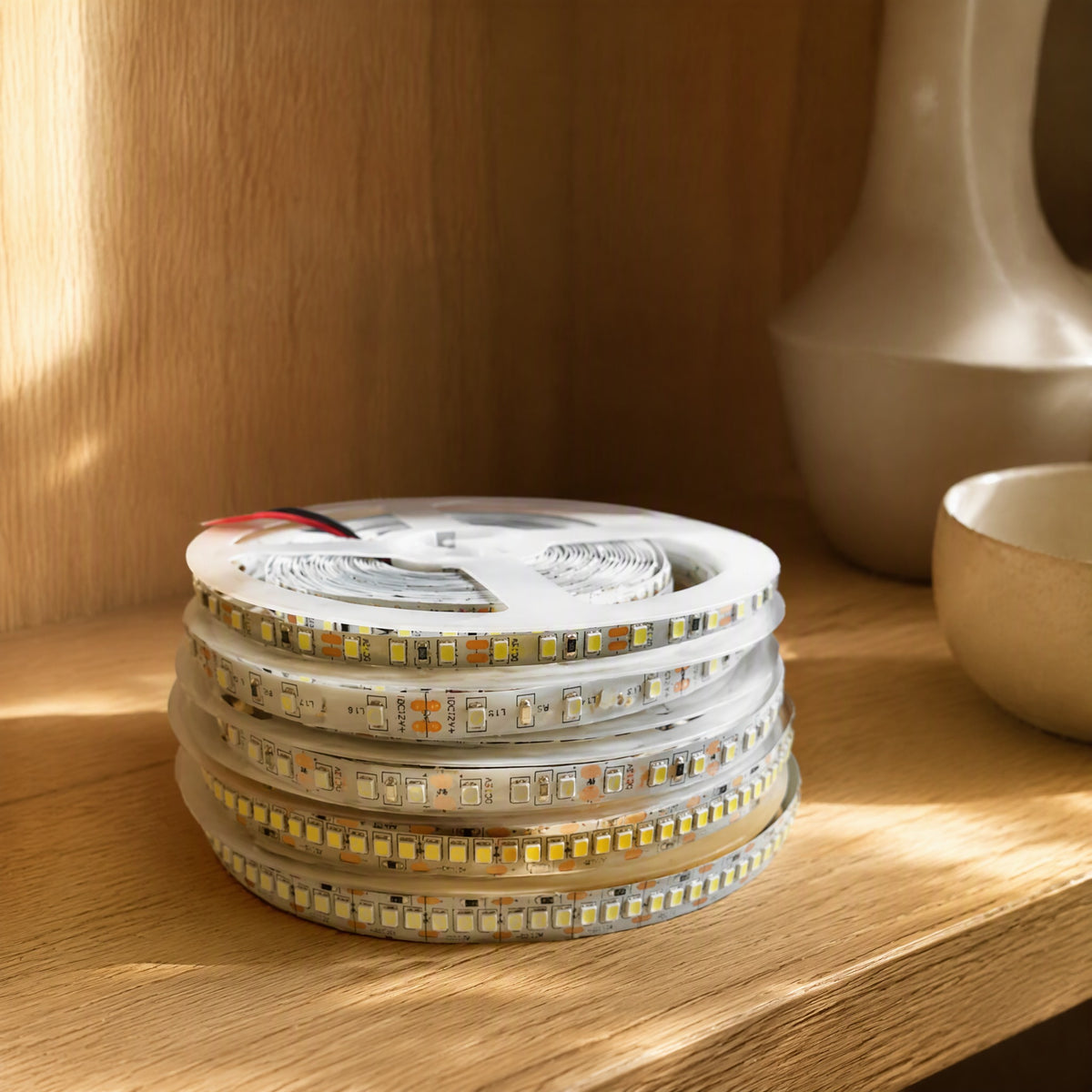 Shelfbeam™ 2835 LED Cabinet Light Strip, styled close view