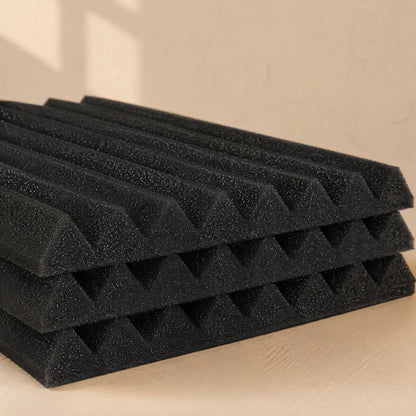 Groovehush™ Triangular Groove Sound Absorbing Cotton, material and detail close-up