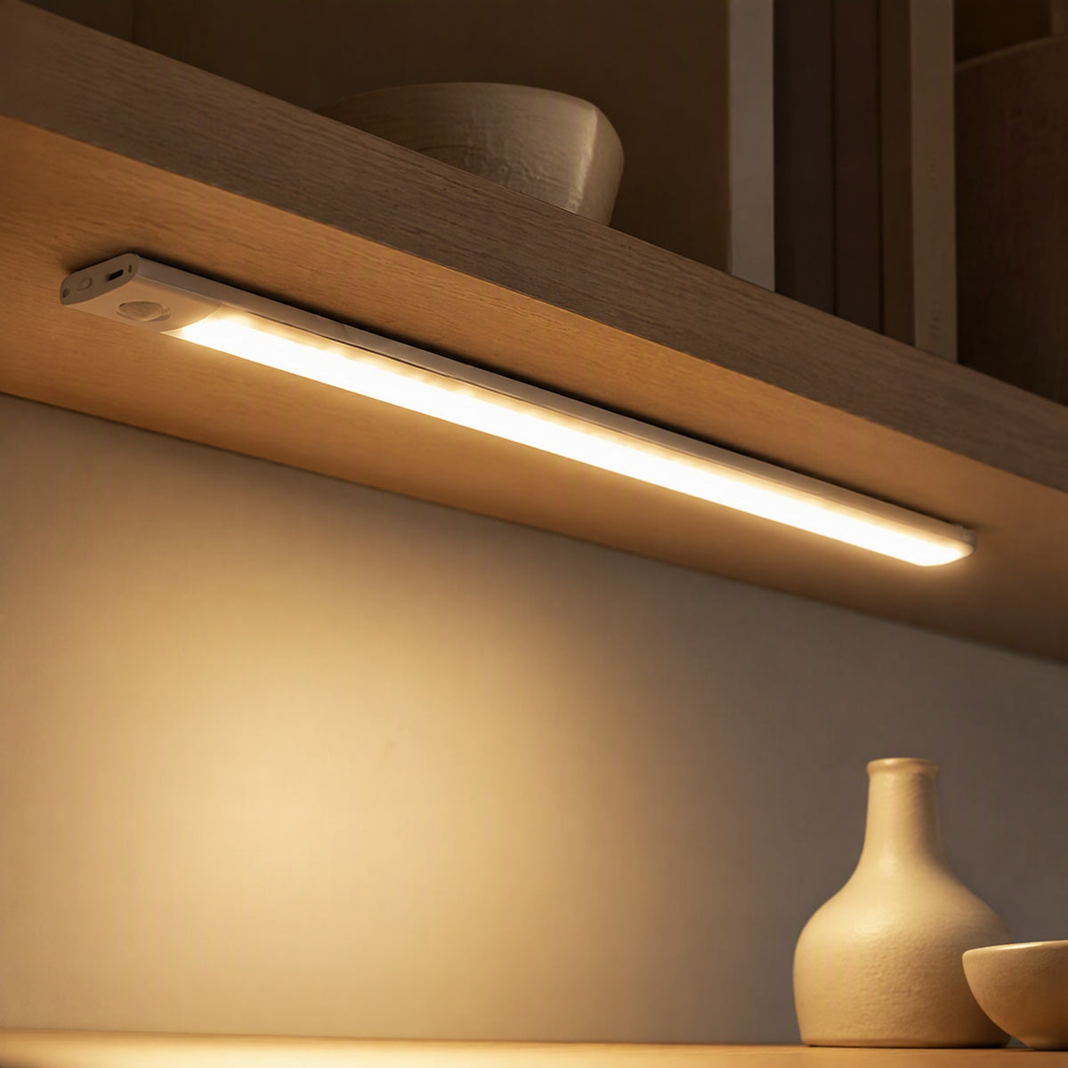 Sensorbeam™ Rechargeable Human Body Sensor Cabinet Light, styled close view