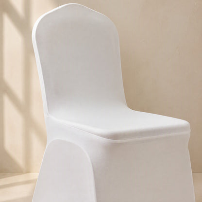 Vowdrape™ Polyester Elastic Wedding Chair Cover, material and detail close-up