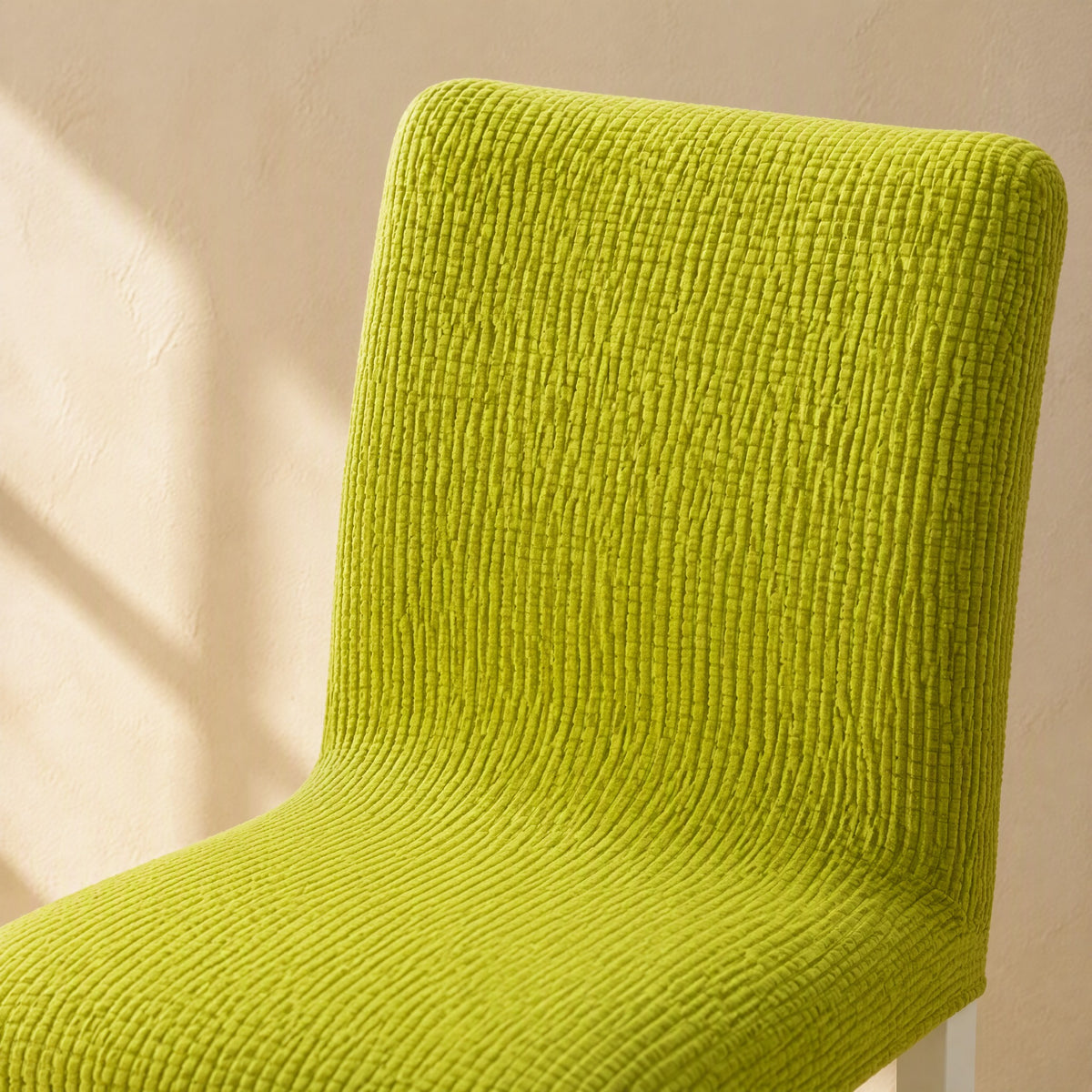 Cozydrape™ Polyester Fleece Chair Cover, material and detail close-up