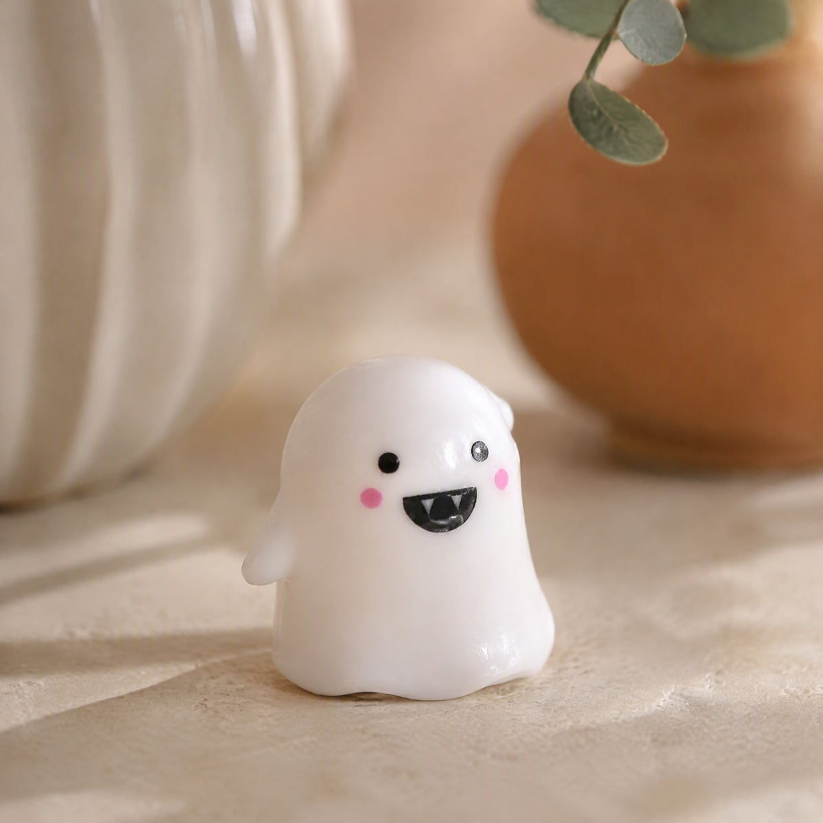 Spookglow™ Resin Ghost Party Decoration, styled close view