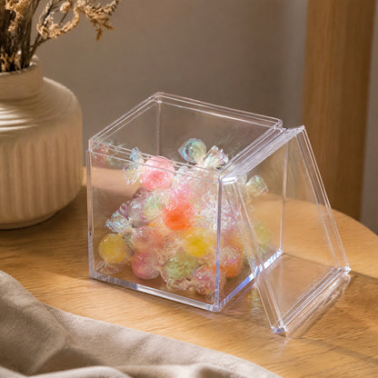 Viewlatch™ Transparent Plastic Storage Box With Lid, styled close view