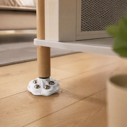 Glideroll™ Universal Wheel Furniture Casters, styled close view