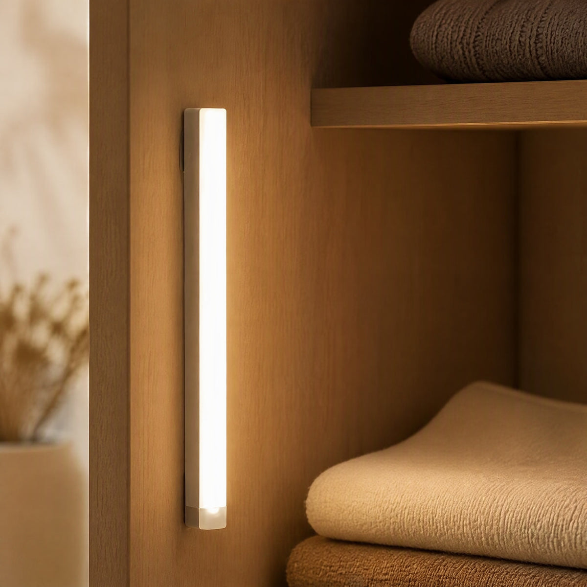 Gleamline™ Rechargeable Magnetic Sensor Light Strip, styled close view