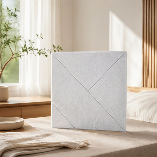 Fibermute™ Polyester Fiber Sound-Absorbing Panels in a calm home setting