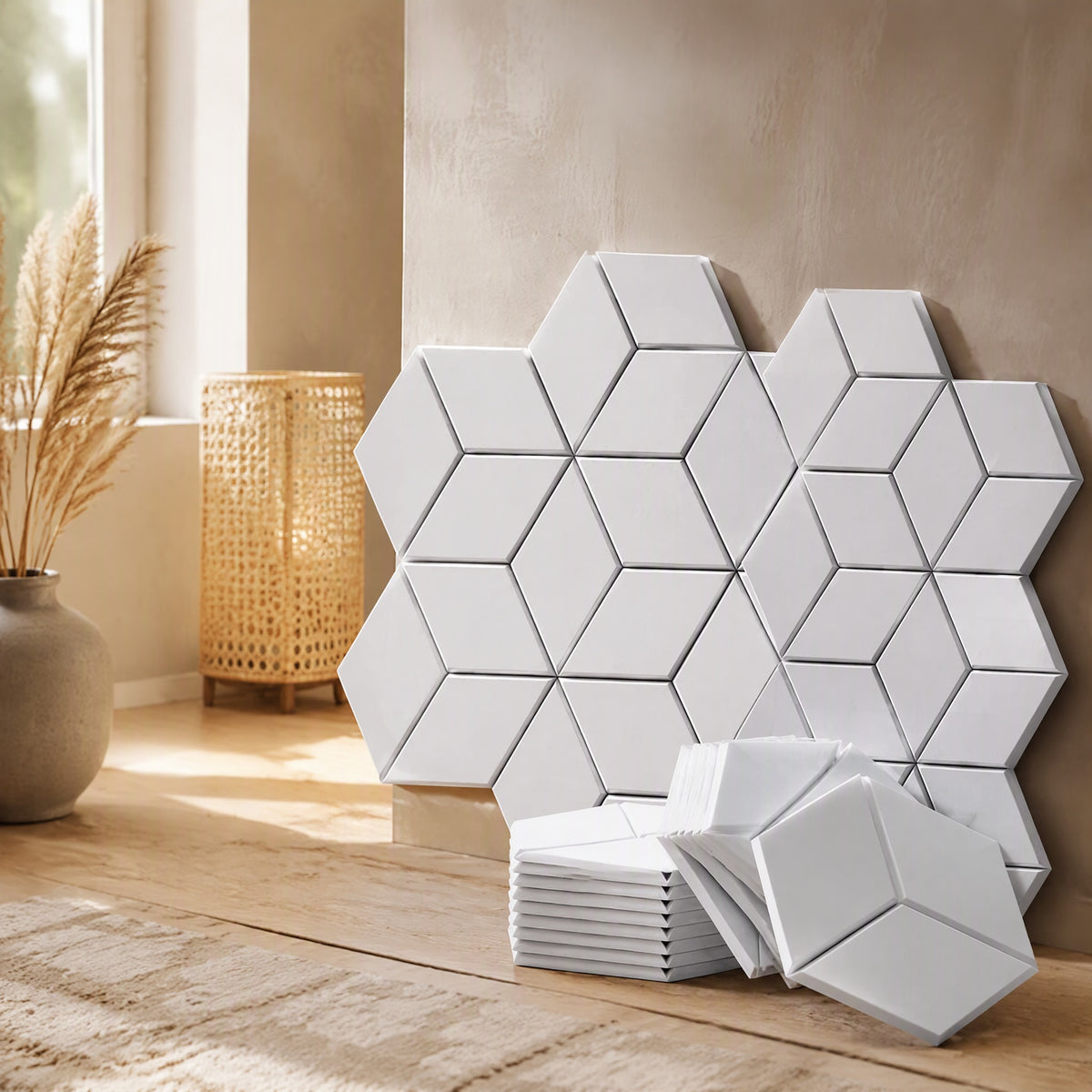 Fibermute™ Polyester Fiber Sound-Absorbing Panels, styled close view