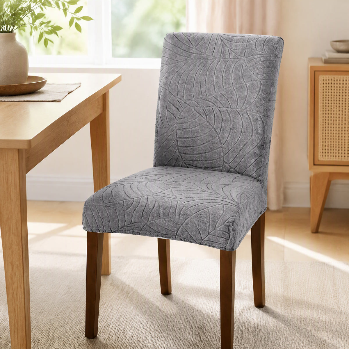 Weaveseat™ Polyester Jacquard Chair Cover in a calm home setting