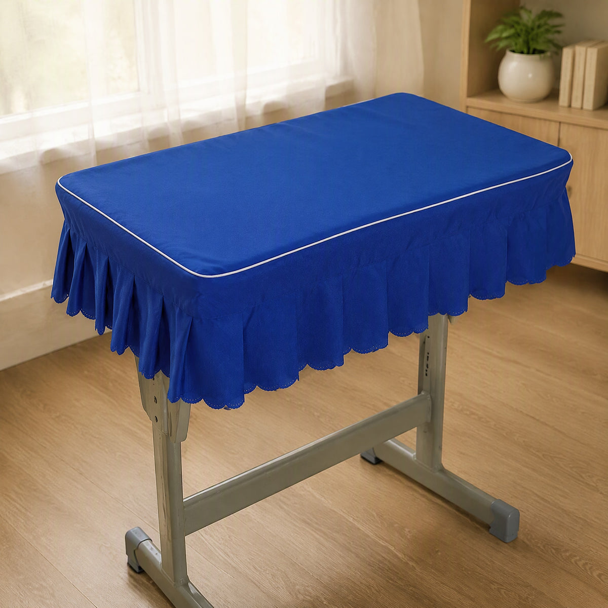Desksoft™ Polyester Student Desk Cover, styled close view