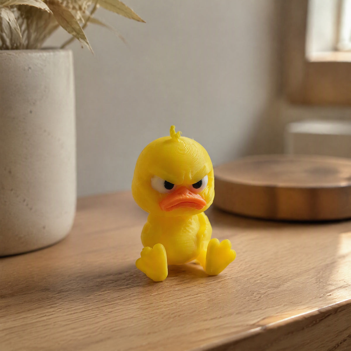 Duckcharm™ 3D Printed Duck Desktop Ornament, styled close view